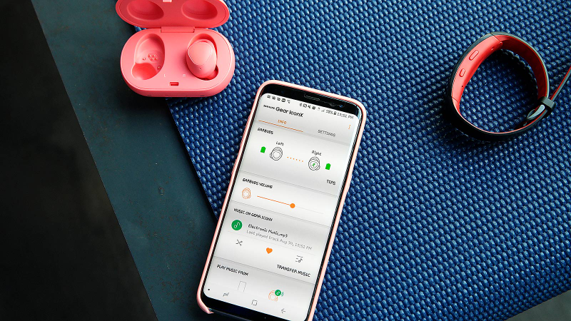 Even though transferring songs to the earbuds over Bluetooth is a new feature for this model, being forced to do it one song at a time is not OK.